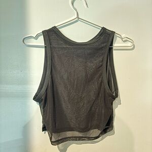 Black Sheer Sleeveless Top